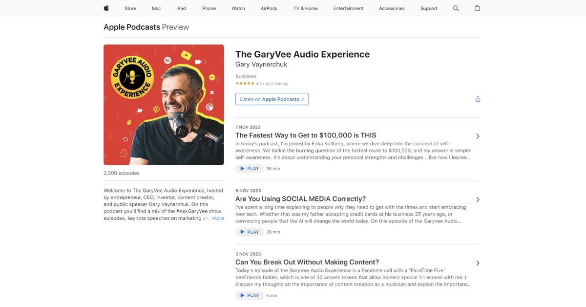 The GaryVee Audio Experience