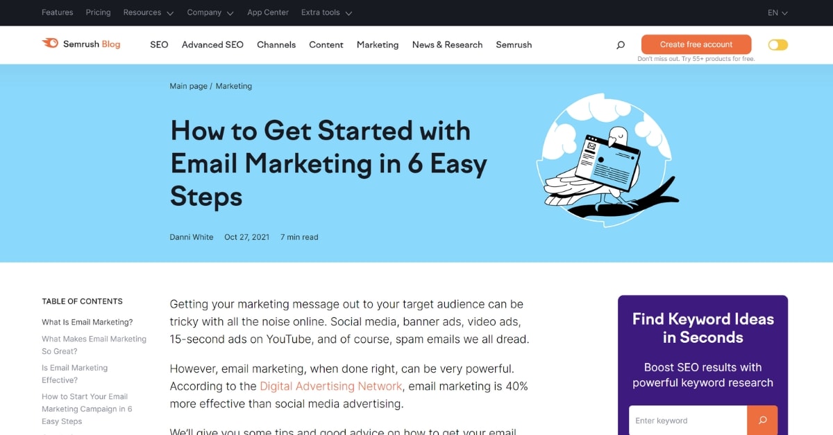 SEMrush Newsletter