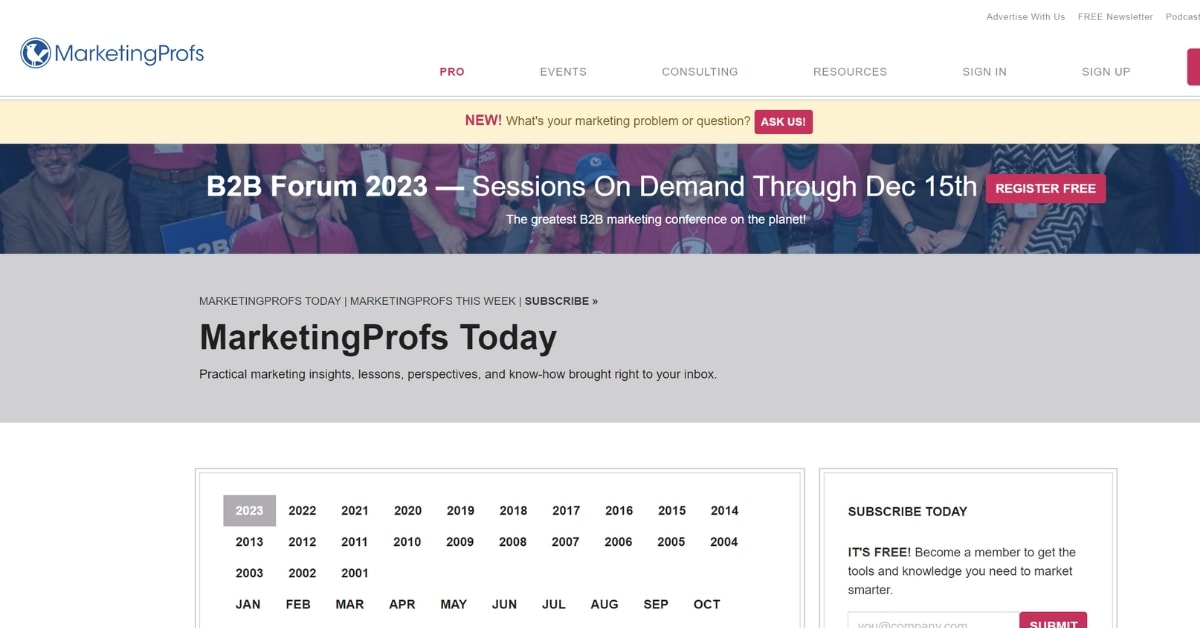 MarketingProfs Today