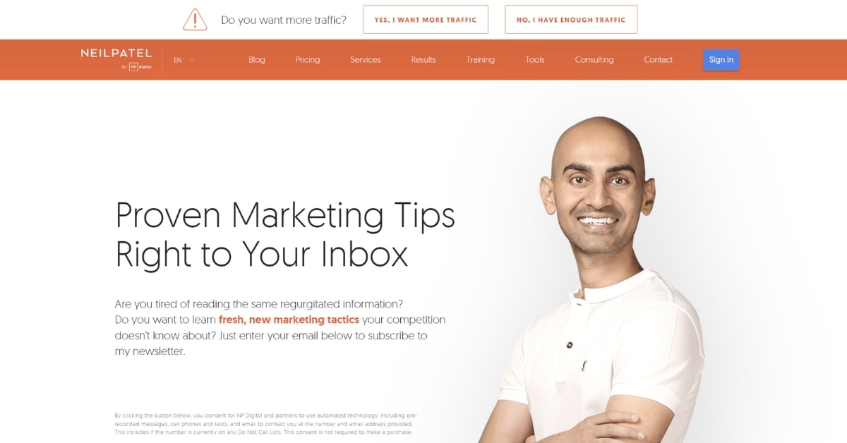 Neil Patel's SEO Newsletter