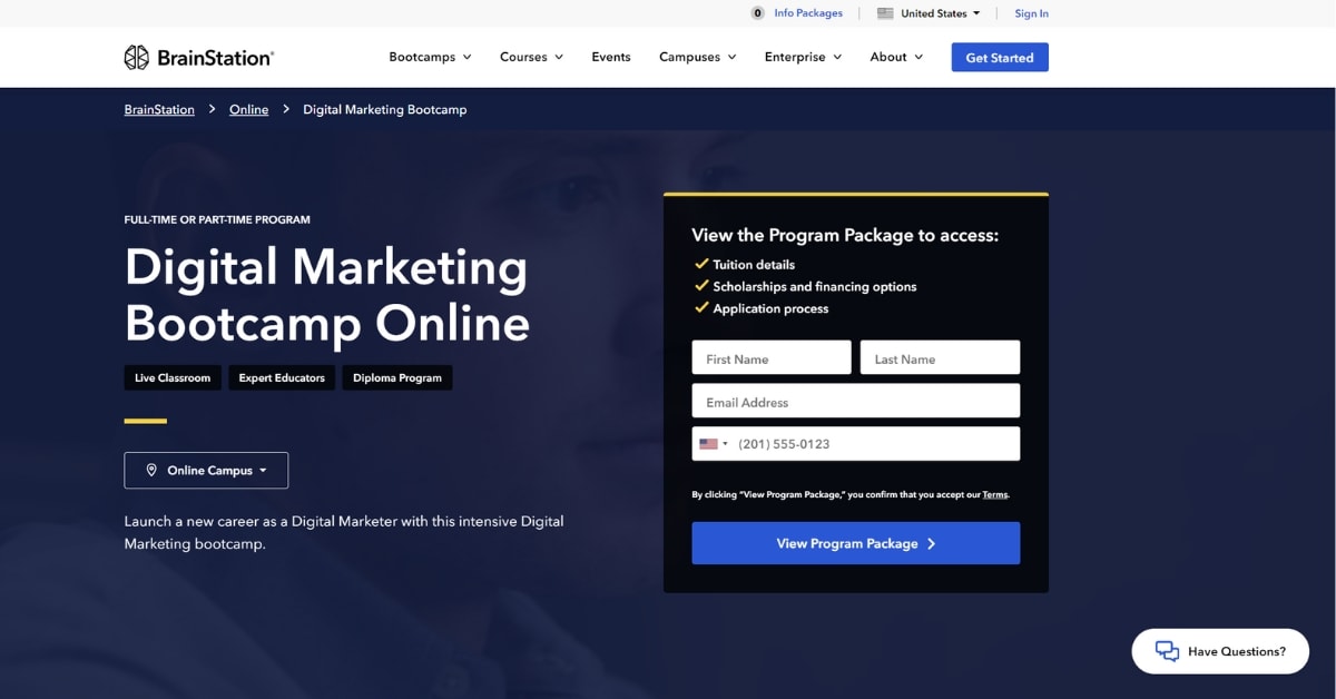 BrainStation's Digital Marketing Bootcamp