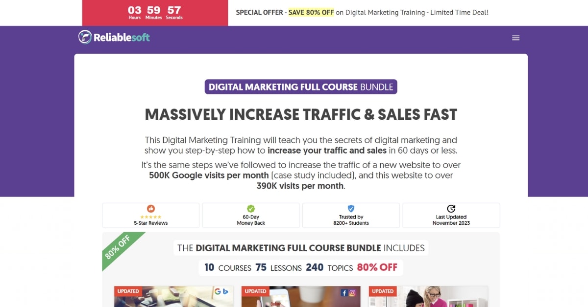 Reliablesoft’s Digital Marketing Program