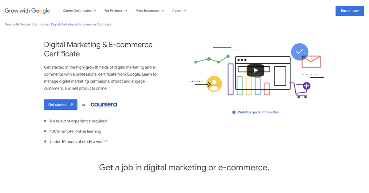 Google Digital Marketing & eCommerce Certificate